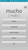 screenshot of Learn most used Spanish words