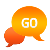 GO SMS - Bubble Orange icon