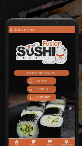 Android application Fusion Sushi Bar screenshort