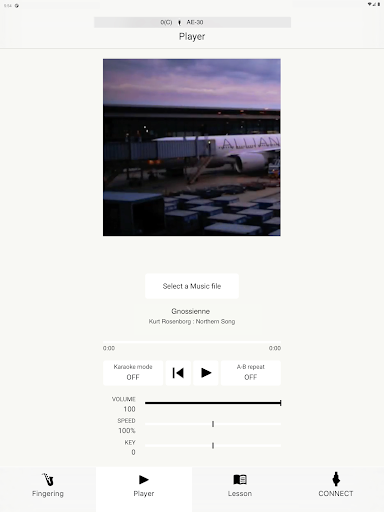 Screenshot of Aerophone Lesson