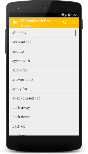 Phrasal Verbs List Pro Screen 3