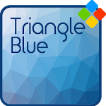 Cover Image of Скачать Triangle Blue Theme  APK
