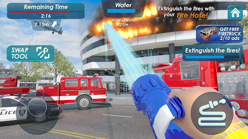 Fire Truck Driving Simulator screenshot 16