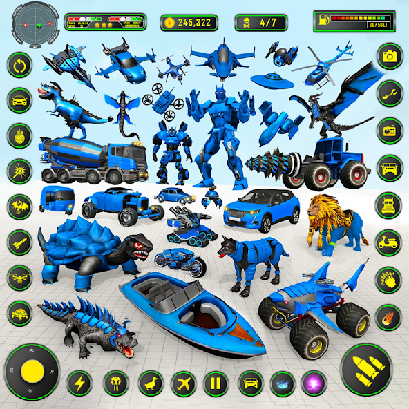 Turtle Robot Car Game 3d MOD APK screenshot