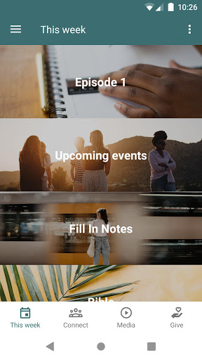 Android application Cross Connections Church screenshort