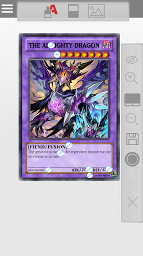 Android application Yugioh Card Maker screenshort