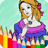 Princess Coloring Book & Drawing Pad icon