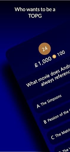 Android application Who Wants to be a TOPG screenshort