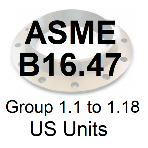 ASME B16.47 Group 1.1 to 1.18 logo