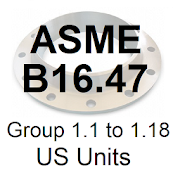 ASME B16.47 Group 1.1 to 1.18 US Units
