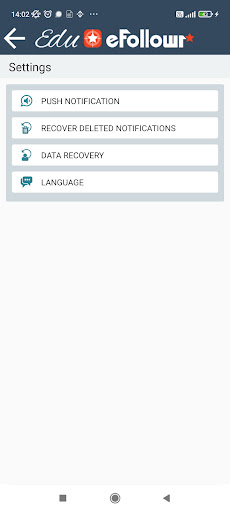 Android application Edu Efollowr screenshort