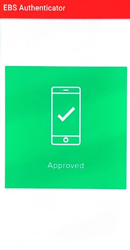 EBS Authenticator Screen 2