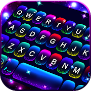 Twinkle Neon Keyboard Theme