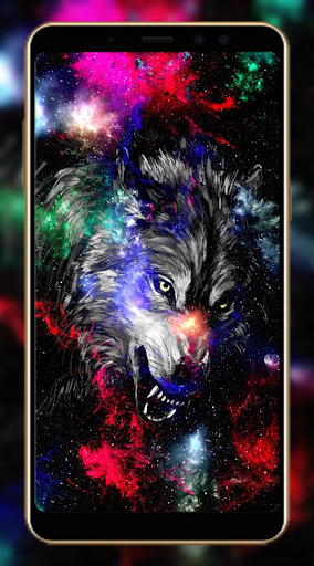 Android application 3D Wolf Wallpaper 4K screenshort