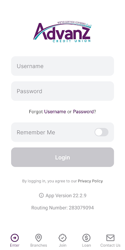 Android application Advanz Credit Union screenshort