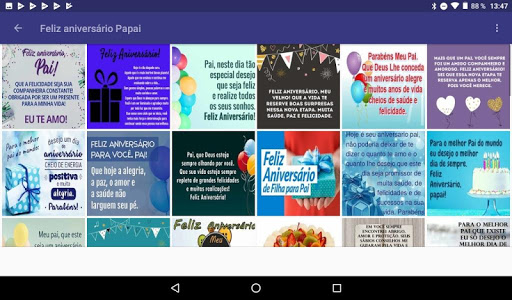 Android application MELHOR PAI ANIVERSÁRIO screenshort