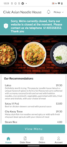 Civic Asian Noodle House Screen 2