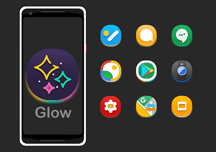 Glow - Captura de pantalla del paquet d'icones