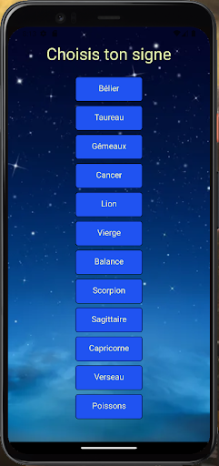 Android application Mon horoscope du jour screenshort