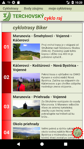 MTB Routes of the Malá Fatra Screen 2