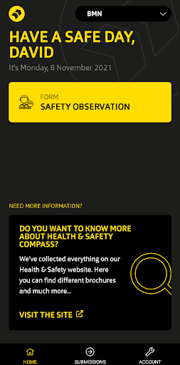 Android application Health & Safety Compass screenshort