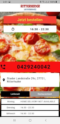Ritterhuder Lieferservice Screen 2