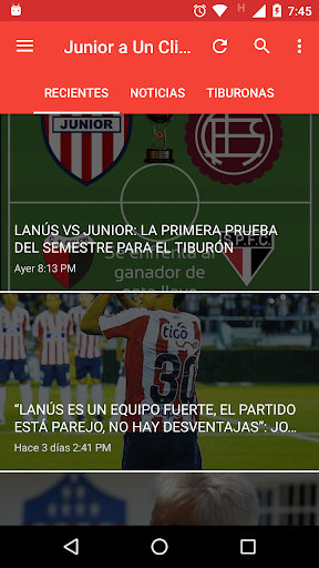 JUNIOR A UN CLICK Screen 2
