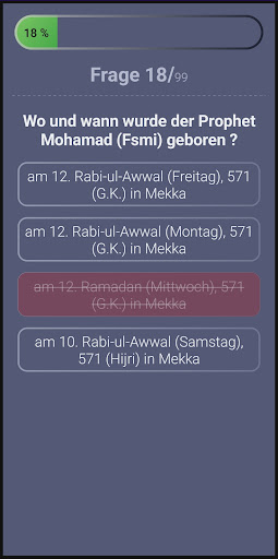 Islam-Quiz Screen 2