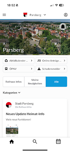 Android application Heimat-Info screenshort