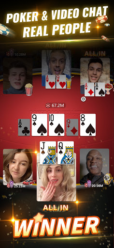 PokerGaga: Cards & Video Chat androidhappy screenshots 1