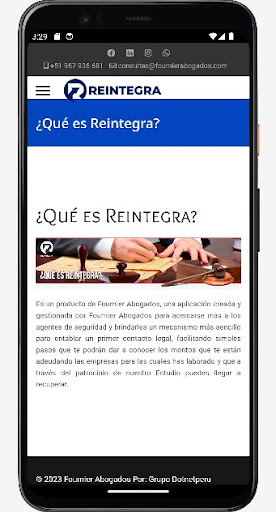 Reintegra Screen 2