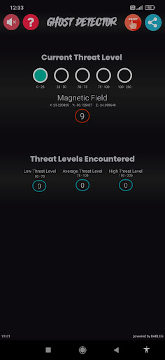 Android application Ghost Detector screenshort