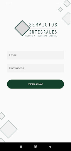 Android application Servicios Integrales screenshort