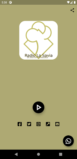 Android application Radio La Savia screenshort