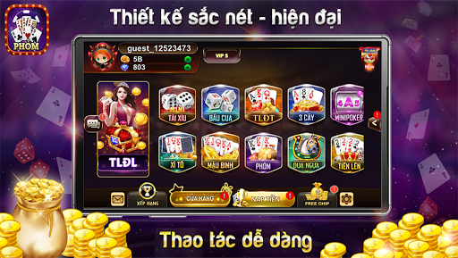 Android application 4Play - Phỏm Tá Lả Tú Lơ Khơ screenshort