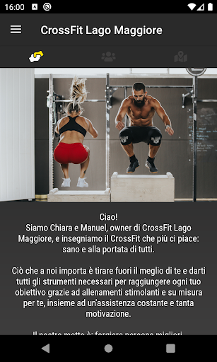 Android application CrossFit Lago Maggiore screenshort