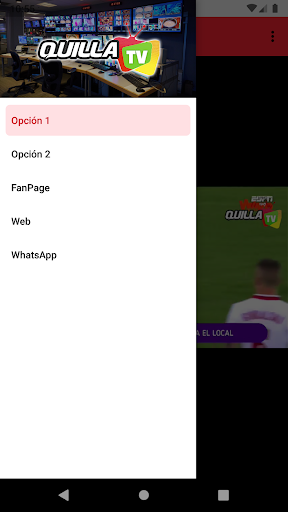 Android application Quilla TV screenshort