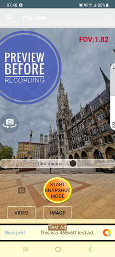 Android application Background Camera screenshort