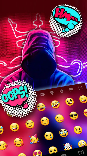 Neon Cool Faceless Keyboard Ba Screen 3