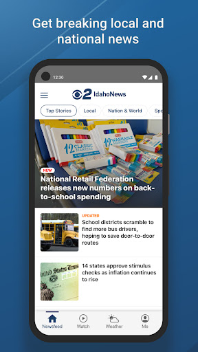 Android application CBS 2 Idaho mobile news screenshort