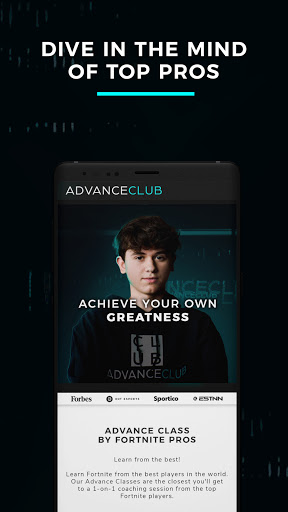 Android application AdvanceClub screenshort