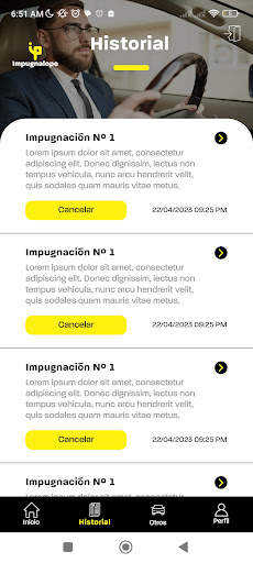 Android application ImpugnaloPe screenshort