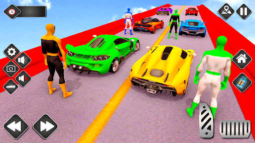 Android application Crazy Car Stunt Racing Game screenshort