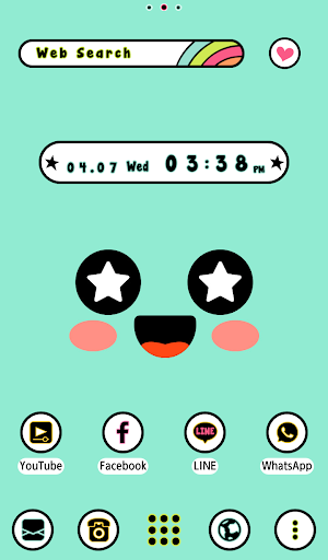 Cute Expressions Theme +HOME Screen 3