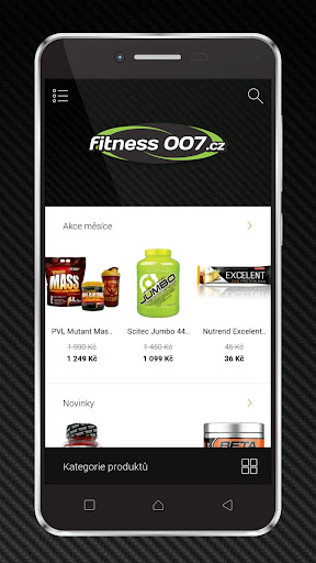 Android application Fitness007.cz screenshort