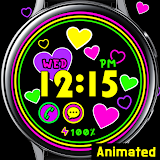 Black Colorful Heart_Watchface icon