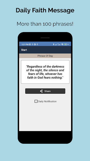 Android application Daily Faith Message screenshort