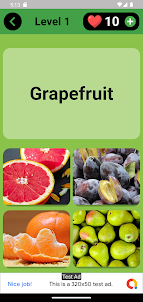 Fruits Quiz - Learn (4 in 1)