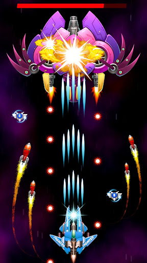 Galaxy Attack: Robot Transform Chicken Shooter  APK MOD screenshots 3