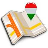Map of Hungary offline icon